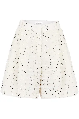 Nina Ricci Donna, Pantaloncini, Bianco, 3Xl, new
