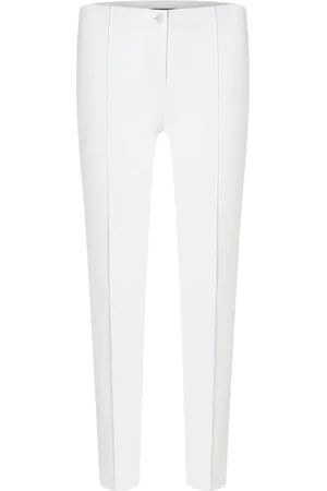 Cambio Donna, Pantaloni, Bianco, L, new