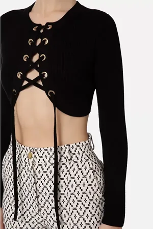 Elisabetta Franchi Donna, Maglie, Nero, M, new