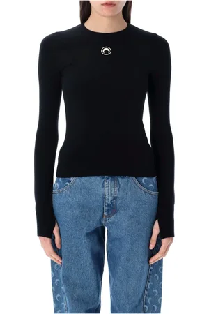 Marine Serre Donna, Maglie, Nero, S, new