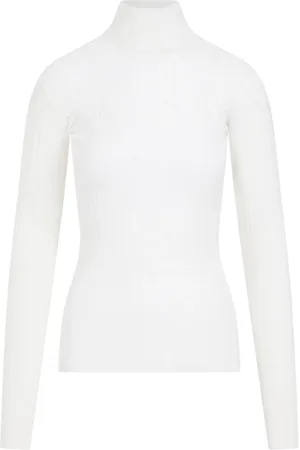 Bottega Veneta Donna, Maglie, Bianco, M, new