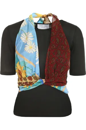 Marine Serre Donna, Top, Nero, S, new