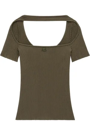 Courrèges Donna, Top, Marrone, M, new