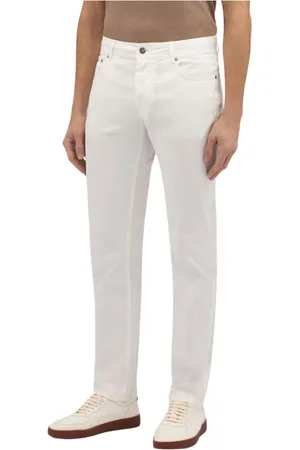 Brooks Brothers Uomo, Pantaloni, Bianco, W36, new