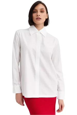 Norma Kamali Donna, Camicette , Bianco, L, new