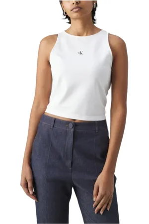Calvin Klein Donna, Top, Bianco, L, new