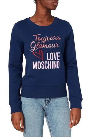 Moschino Donna, Felpe, Blu, S, new