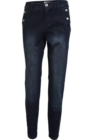 2-Biz Donna, Jeans, Nero, XL, new