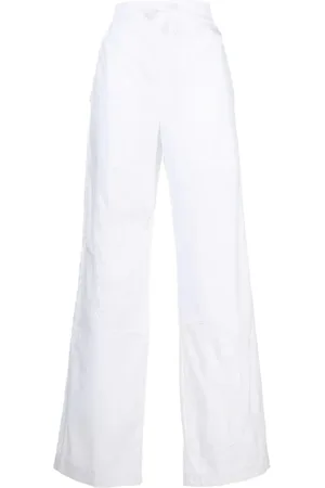 Marine Serre Donna, Pantaloni, Bianco, M, new