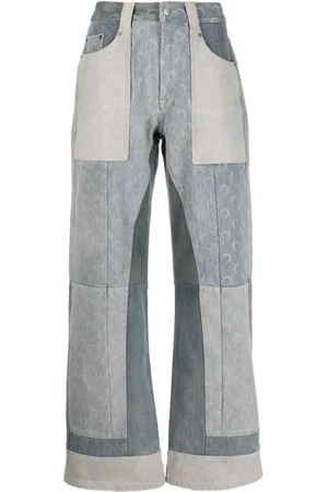 Marine Serre Donna, Jeans, Blu, M, new