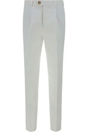 Brunello Cucinelli Uomo, Pantaloni, Bianco, L, new
