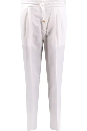 Brunello Cucinelli Uomo, Pantaloni, Bianco, L, new