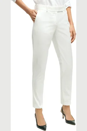 Brooks Brothers Donna, Pantaloni, Bianco, S, new