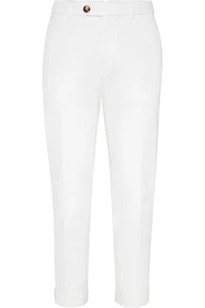 Brunello Cucinelli Uomo, Pantaloni, Bianco, L, new