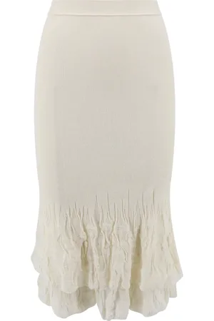 Bottega Veneta Donna, Gonne, Bianco, M, new
