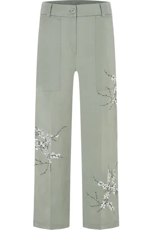 Cambio Donna, Pantaloni, Verde, M, new