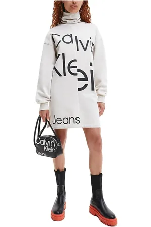 Calvin Klein Donna, Abiti, Bianco, L, new