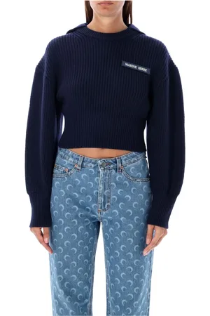 Marine Serre Donna, Maglie, Blu, M, new