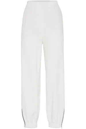 Brunello Cucinelli Donna, Pantaloni, Bianco, M, new