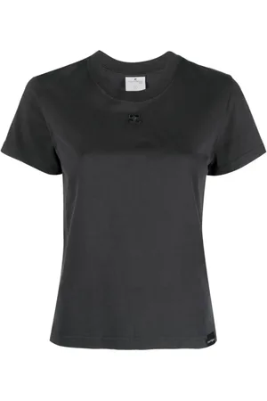 Courrèges Donna, Top, Grigio, L, new