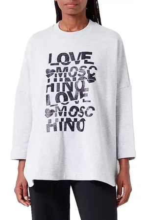 Moschino Donna, Top, Grigio, M, new