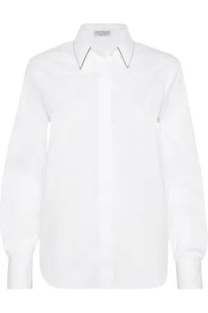 Brunello Cucinelli Donna, Camicette , Bianco, S, new