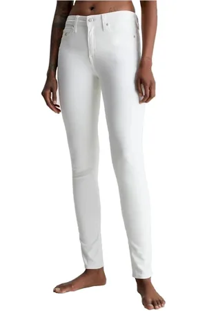 Calvin Klein Donna, Pantaloni, Bianco, W25 L32, new