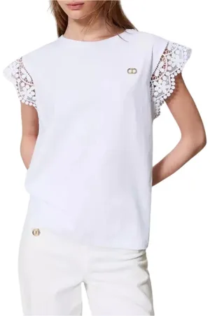 Twin-Set Donna, Top, Bianco, XL, new