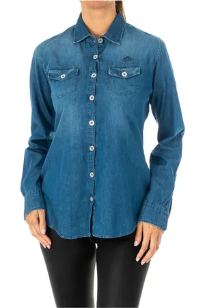 La Martina Donna, Camicette , Blu, S, new