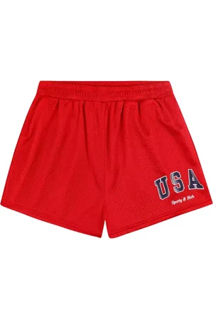 Sporty & Rich Donna, Pantaloncini, Rosso, M, new