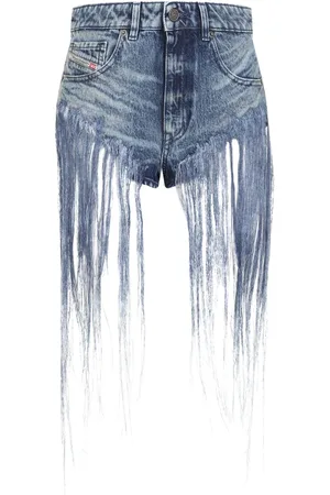 Diesel Donna, Pantaloncini, Blu, W26, new
