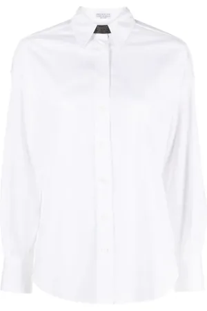 Brunello Cucinelli Donna, Camicette , Bianco, S, new
