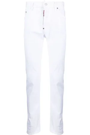 Dsquared2 Uomo, Pantaloni, Bianco, XL, new