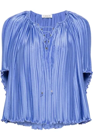 Lanvin Donna, Camicette , Blu, L, new
