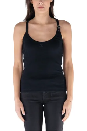 Courrèges Donna, Top, Nero, L, new