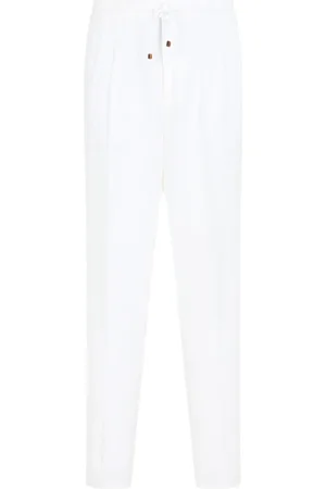 Brunello Cucinelli Uomo, Pantaloni, Bianco, L, new