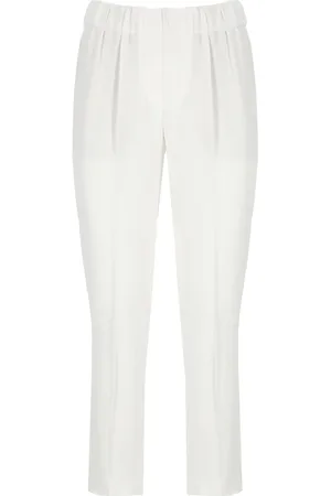 Brunello Cucinelli Donna, Pantaloni, Bianco, M, new