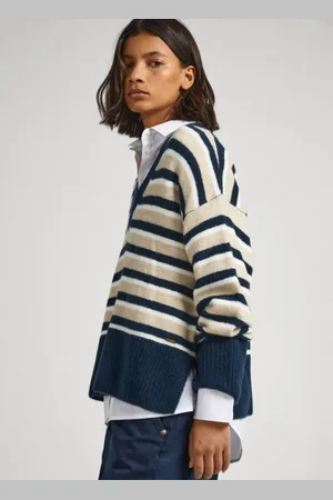 Pepe Jeans Donna, Maglie, Blu, L, new