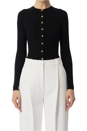 Elisabetta Franchi Donna, Maglie, Nero, L, new