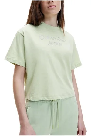 Calvin Klein Donna, Top, Verde, L, new