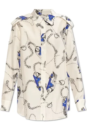 Burberry Donna, Camicette , Multicolore, 2Xs, new