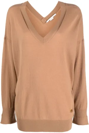 Stella McCartney Donna, Maglie, Marrone, M, new
