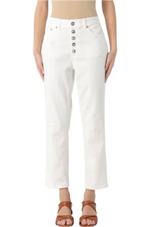 Dondup Donna, Pantaloni, Bianco, W24, new
