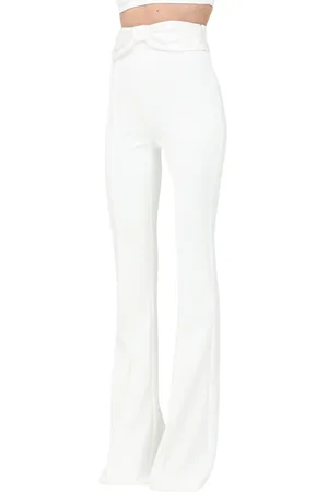 Elisabetta Franchi Donna, Pantaloni, Bianco, XS, new