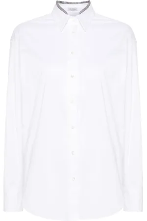 Brunello Cucinelli Donna, Camicette , Bianco, L, new