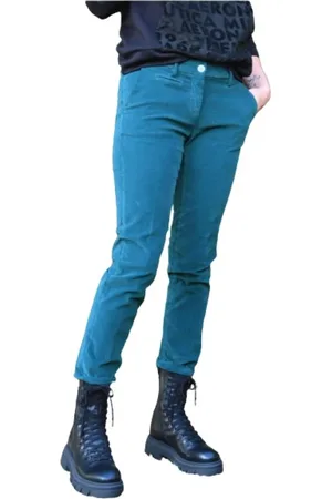Masons Donna, Pantaloni, Verde, M, new