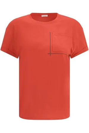 Brunello Cucinelli Donna, Top, Rosso, M, new