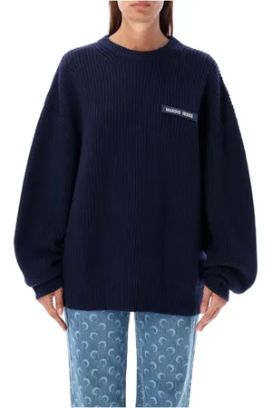 Marine Serre Donna, Maglie, Blu, L, new
