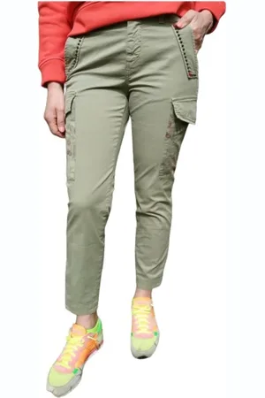 Masons Donna, Pantaloni, Verde, S, new