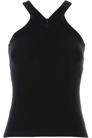Courrèges Donna, Top, Nero, S, new